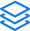 Icon showing three overlapping blue layers representing layers or layering